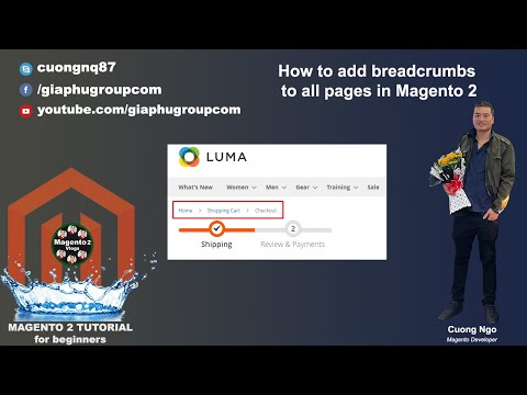 How to add breadcrumbs to all pages in Magento 2