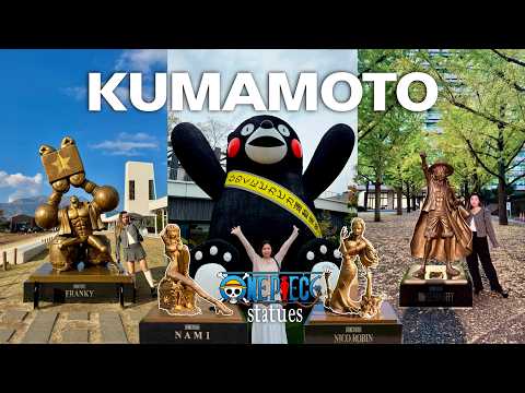 HUNTING ALL 10 ONE PIECE STATUES IN KUMAMOTO! 🐻