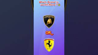 Luxury Showdown! Which Brand is Worth More? #shorts #ytshorts #trivia