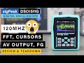 Zeeweii/SigPeak DSO1511G Oscilloscope ⭐OMG 😱120Mhz, Function Generator, Cursors, FFT, AV Output!