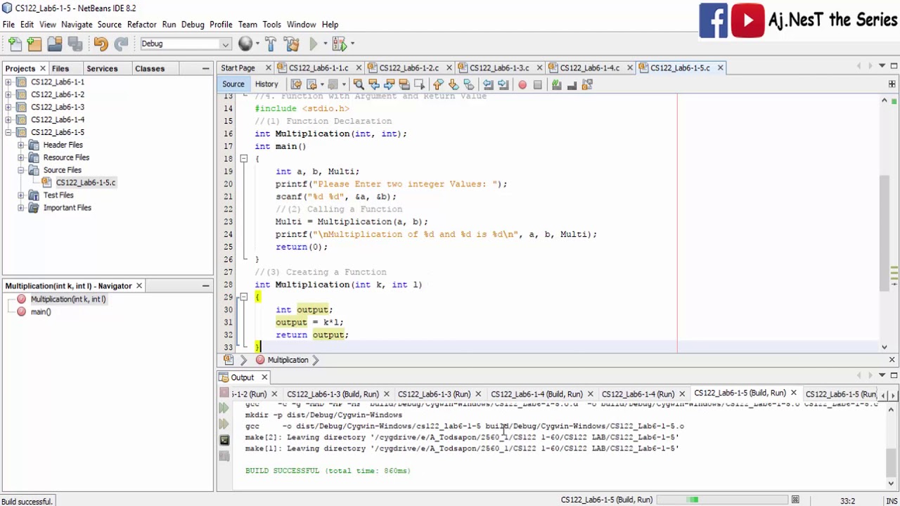 C Programming Laboratory EP.7 (5/7) - เขียนโปรแกรม Functions แบบ 4 ...