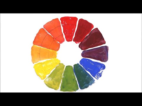 Chromatic Circle, Color Theory Basics, artistic tutorial, Acrylic