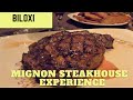 Biloxi Palace Casino Resort Mignon Steaks & Seafood Restaurant Experience (Holiday Edition) !!!!