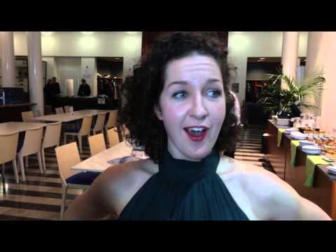 Viulisti Sarah Christian heti välieräosuutensa jälkeen / Sibelius Violin Competition 2015