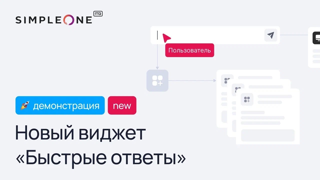 Обновление SimpleOne ITSM 1.15.0: виджет «Быстрые ответы» для ...