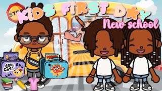 📚KIDS FIRST DAY AT A NEW SCHOOL | VOICED 🔊 | toca monroe family roleplay