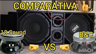 COMPARATIVA💥 B&C 10MD555-8 🤛 VS 🤜 EIGHTEEN SOUND 10M600.