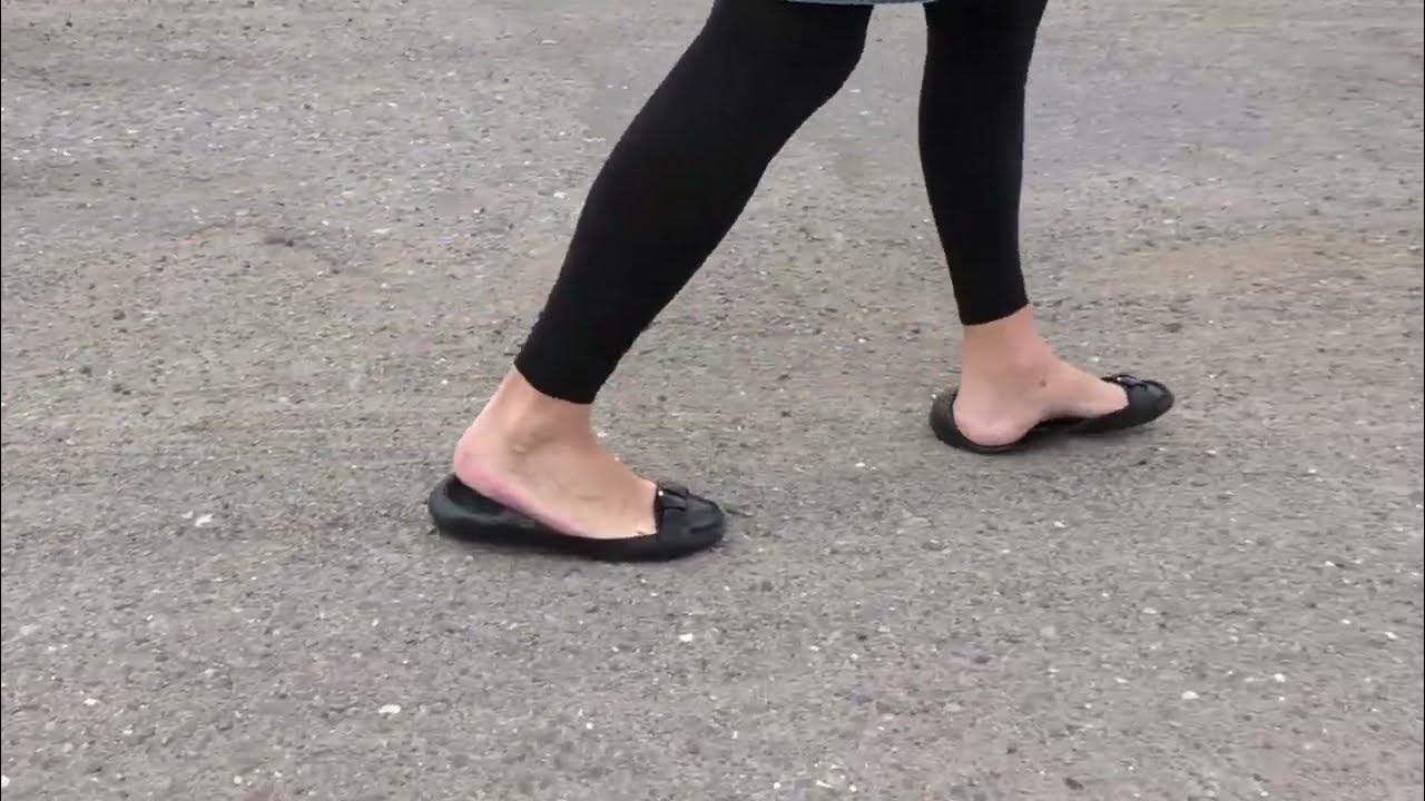heelpop walk with black flats YouTube