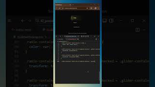 Premium Radio Switch Button (Dark Mode) 🌙✨