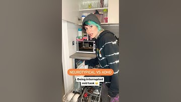 Neurotypical VS ADHD being interrupted #adhd#adhdbrain #neurodivergent