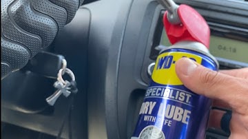 Volkswagen Jetta 2011 key stuck WD-40 dry lube