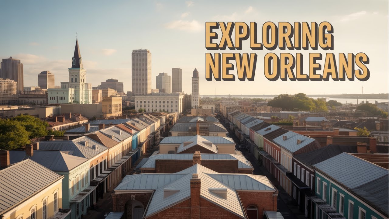 New Orleans, USA From Above | Clean 4K Aerial City Views