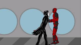 Deadpool vs ghostface (look and description)