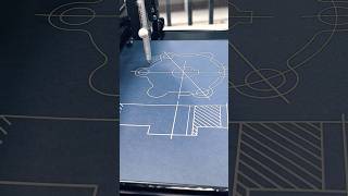 Draw in the enamel plate #jingan #3dprinting #plotter