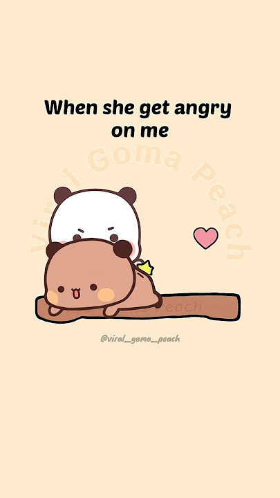 Bubu get angry🙊🤭 #cute #bubududu #shorts #ytshorts #animation #funny #dudu #bubu #angry #love #bear