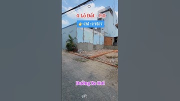 Mở bán 4 lô đất F.0 - Giáp phường linh xuân, Tp thủ đức #batdongsan #datphanlo #muabandat