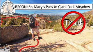 My Longest Off-Trail Solo: Clark Fork Meadow (TYT Reconnaissance)