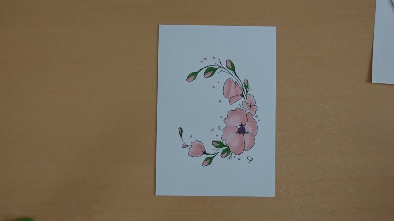 Drawing Flowers - Copic Markers - YouTube