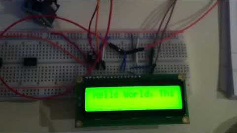 Tutorial 3 CLAIN board. Drive a LCD 16x2 and scrolling a simple message