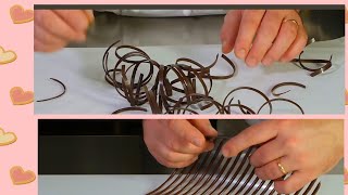 صنع ديكور كيك بالشوكولاته chocolate decoration