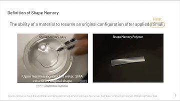 Inclusive Morphing Matter Course Lab_03_Shape memory polymers Part A