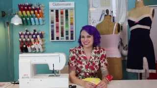 Sewing Adjustable Lingerie Straps for Slip Sewing Tutorial, Butterick 6031 Patterns by Gertie