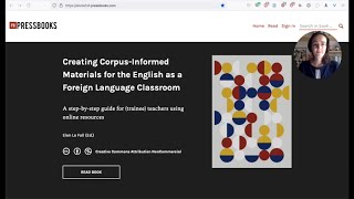 How to create corpus-informed materials for the EFL classroom: Introducing a free e-book