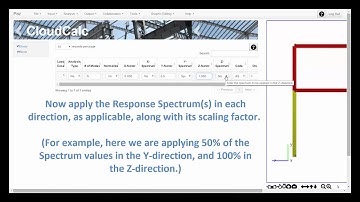 Dynamic Analysis in CloudCalc -- Response Spectrum Analysis