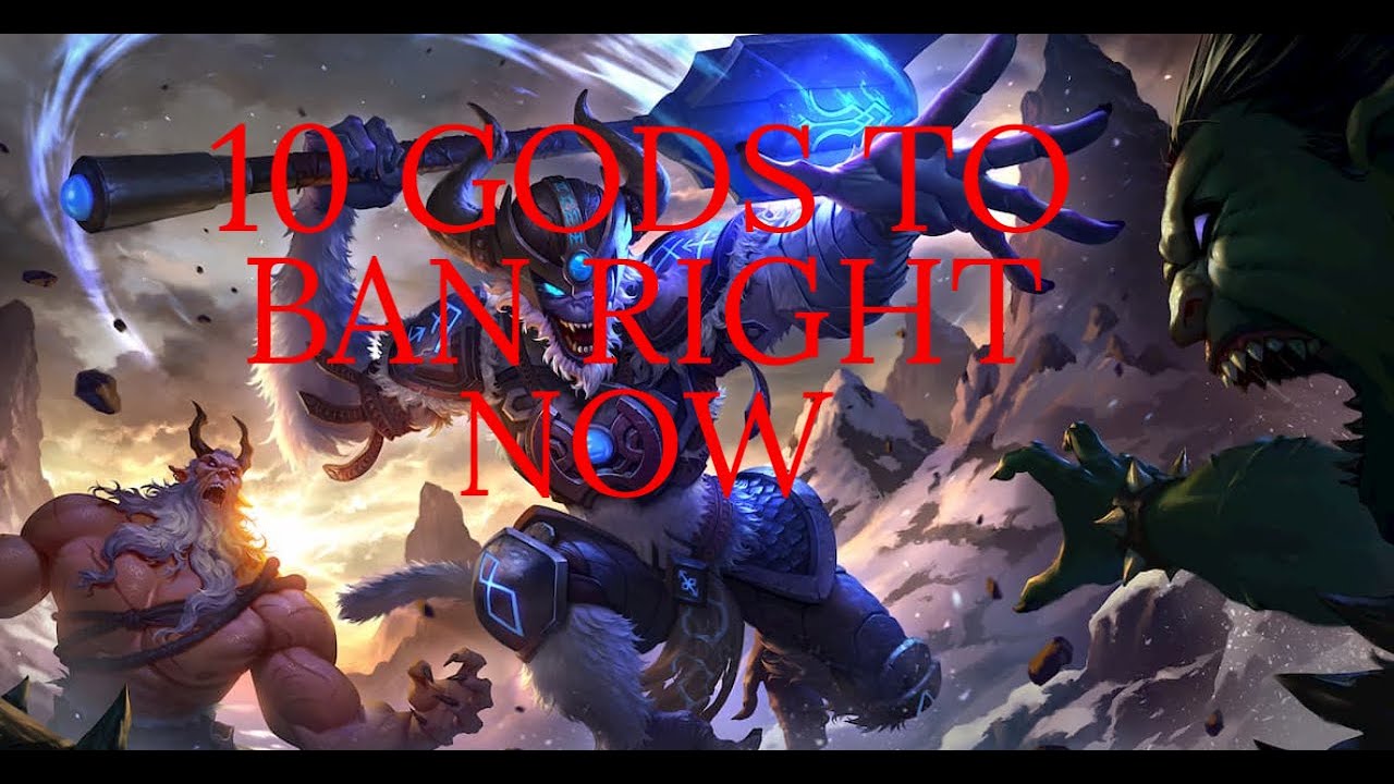 10 GODS YOU SHOULD BE BANNING IN RANKED JOUST || Ranked Joust || Smite