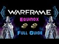 U195 warframe  equinox build  full guide 2 forma  n00blshowtek