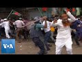 Police protesters clash in bangladesh   voa news