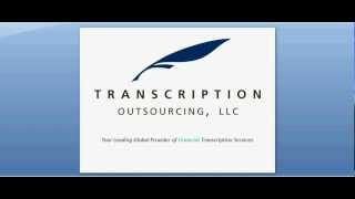 Financial & Insurance Transcription Services Intro by Transcription Outsourcing, LLC