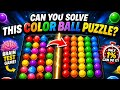 BRAIN TEST GAME 🧠 | Can You Solve This Color Ball Puzzle? 🎯 Addictive Color Sorting Challenge 3!