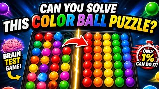 BRAIN TEST GAME 🧠 | Can You Solve This Color Ball Puzzle? 🎯 Addictive Color Sorting Challenge 3! screenshot 5