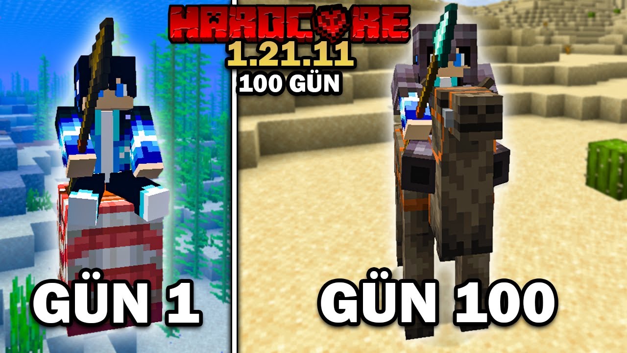 Minecraft 1.21.11 Güncellemesinde 100 Gün Hayatta Kaldım!