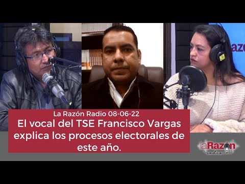 El vocal del TSE Francisco Vargas explica los procesos electorales de este año