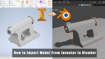 How to import model from inventor to blender
