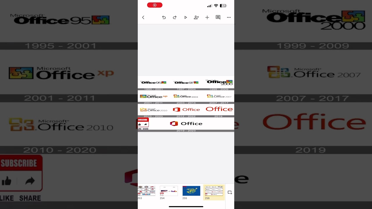 Microsoft Office Logo History 