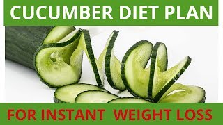 7 day cucumber diet for weight loss