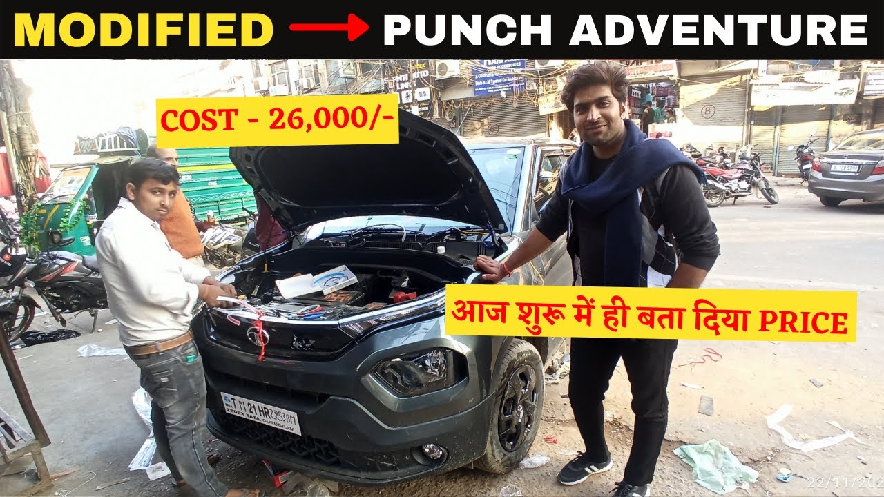 💯 Modified Tata Punch Adventure Fogg Lamp LED FULL DRL Headlight