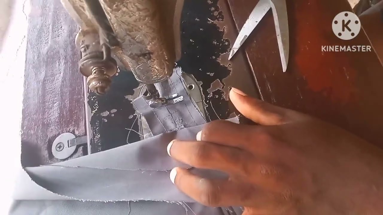 Voici le montage de la poche arrière d'un pantalon nouvelle technique .