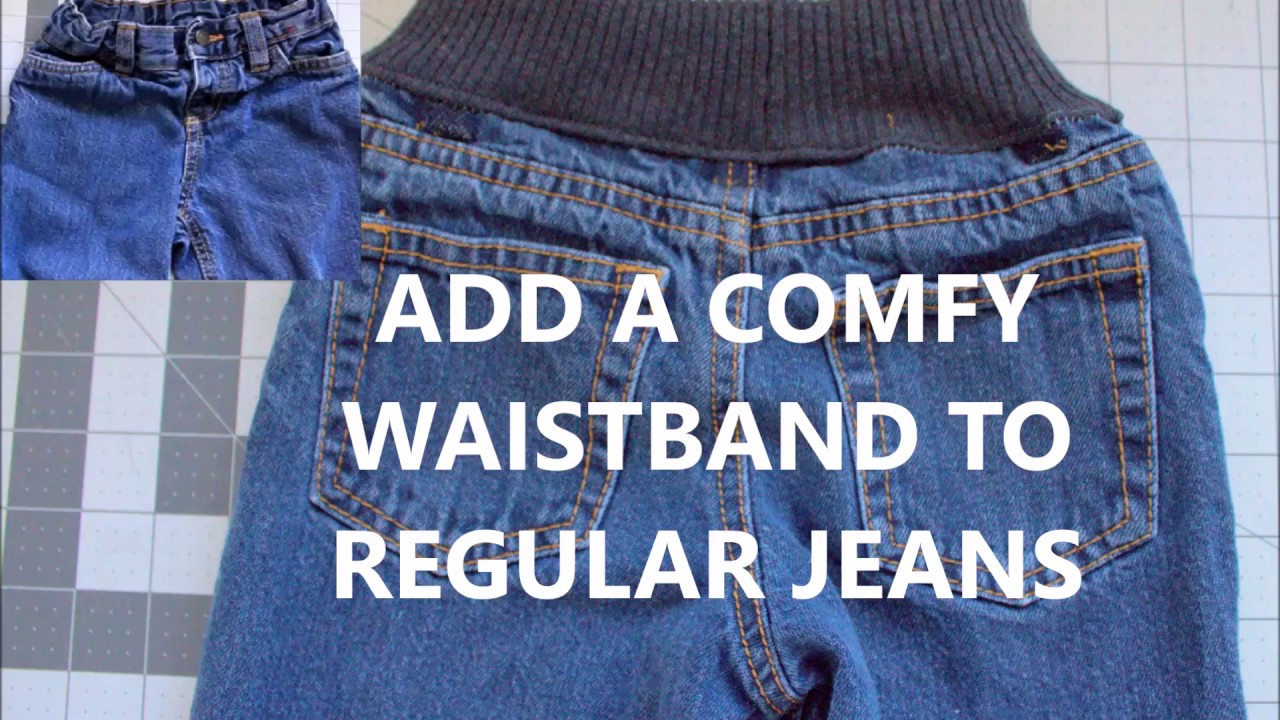 jeans with elastic waistbands