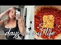 days in my life: applying for jobs, tiktok recipes + unboxing hauls