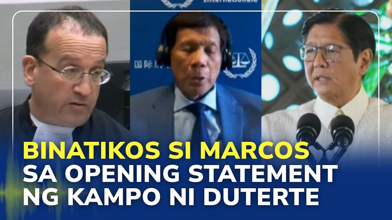 Defense counsel slams Marcos on opening statement during ICC pre-trial vs Duterte (23 February 2026)