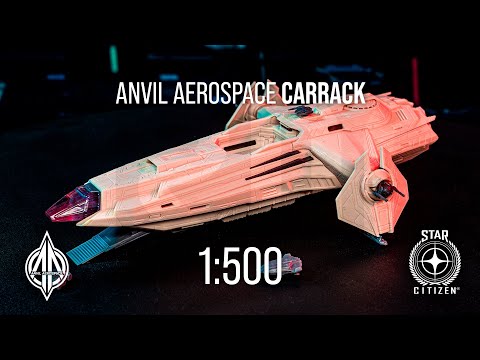 Anvil Aerospace Carrack 1:500 Kit Model - by JRDF - video from JRDF