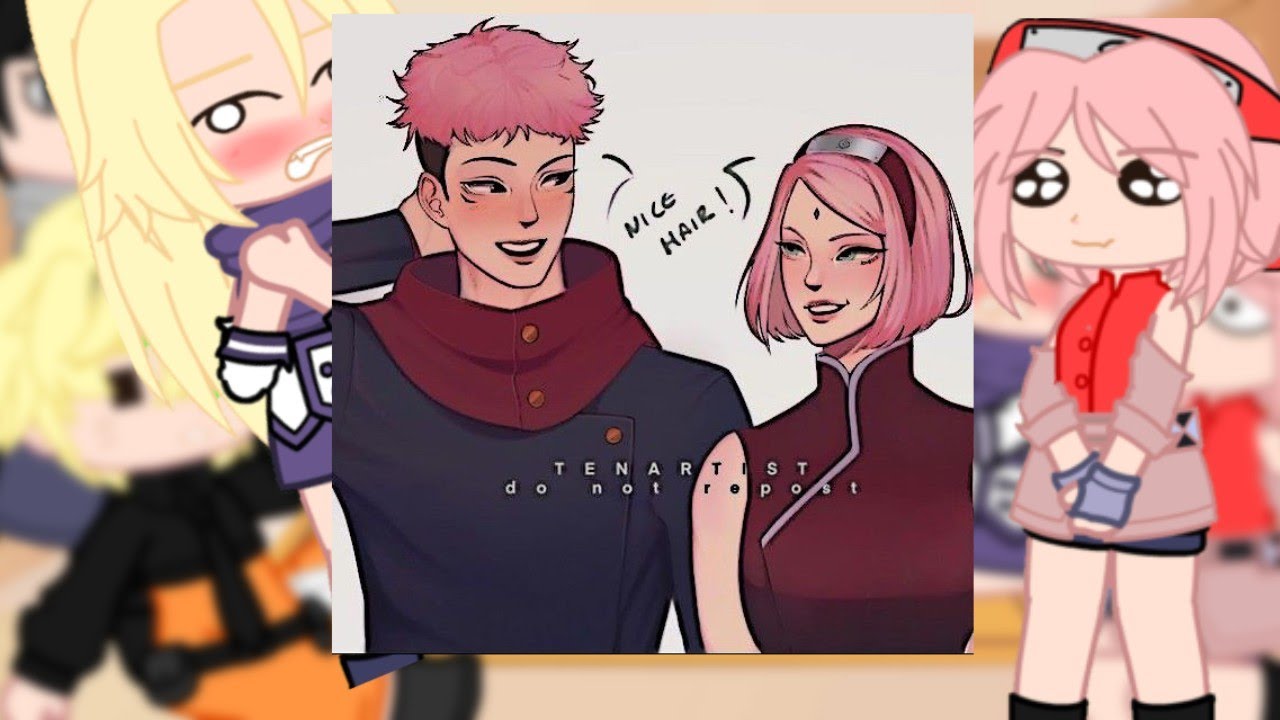 🦊Naruto reagindo a itadori /gacha club | sakura & itadori siblings🌸