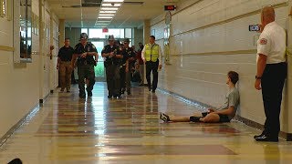 Law enforcement, schools train for an active shooter situation