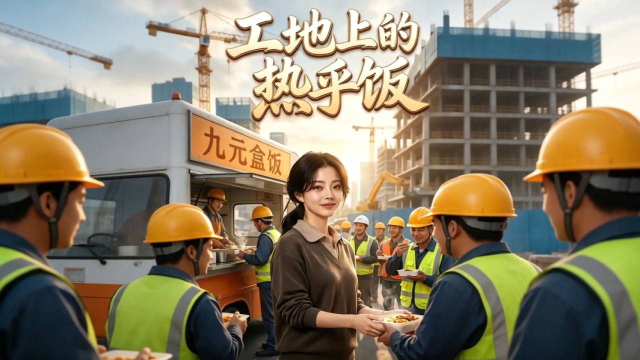 【完整版】AI短剧《工地上的热乎饭》大厂女高管突遭裁员,又逢外婆重病急需医药费,人生跌入谷底。她毅然卖掉爱车,奔赴工地支起九元盒饭摊!#短剧 #完结 #蔓蔓書屋 #大结局 poster