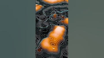 Blender 3D Modeling | Topographic Map Looping Animation #loop #3dmodeling #shorts