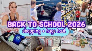 HUGE BACK TO SCHOOL SHOPPING + HAUL | BUSY MOM LIFE VLOG | Shop, Haul, Pool Updates + More
